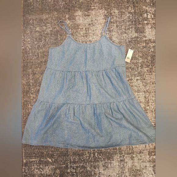 NWT! Nordstrom-BP Women's Sleeveless Mini Jean Dress Medium - Picture 1 of 9